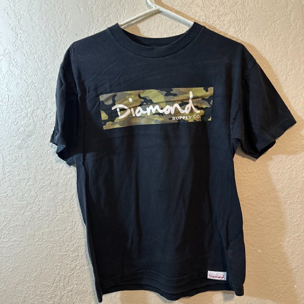 NWOT Diamond Supply Co. Men's Camo Graphic Box Logo Tee
